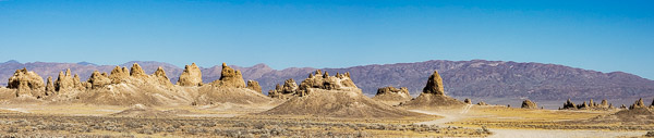 Trona Pinacles tuffa formations
